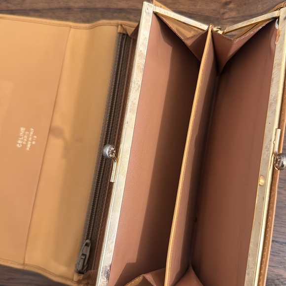 Celine Monogram long Bifold wallet clean interior in good condition beautiful. - Picture 9 of 16